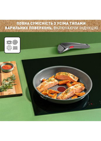 Набор сковородок Renew Ingenio 24см+28см+ручка (L2609502) Tefal (306581008)