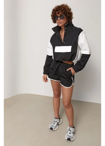Спортивный костюм с ветровкой и шортами Lurex (401312939)