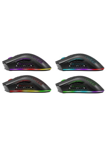 Мишка Warlock GM-709L RGB Wireless Black (52709) Defender (278367590)
