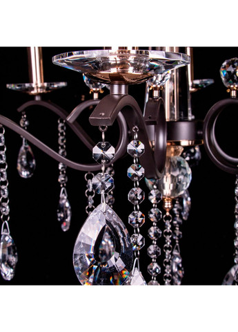 Класична люстра "свічка" на 6 лампочок NH4925/6/COFFEE+FGD No Brand (352229712)