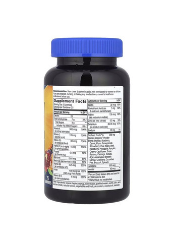 Витамины и минералы Alive! Men's Premium Gummy, 75 желеек Nature's Way (322208740)