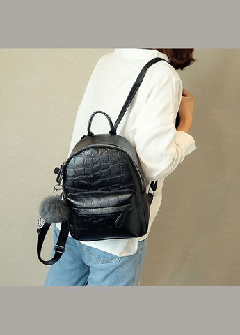 Жіночий рюкзак з хутряним брелоком No Brand (301083321)