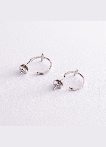 Срібні сережки - пусети Хрестики 123249 Oniks (264023311)