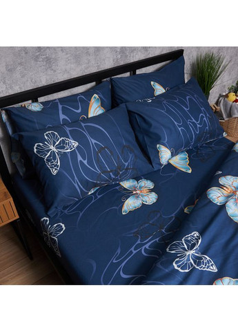 Комплект постільної білизни Микросатин Premium «» Сімейний 143х210х2 наволочки 2х40х60 (MS-820007725) Moon&Star Flutter Dreams (356113491)