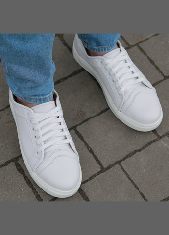 Белые стильные кожаные мокасины белые dux Kindzer