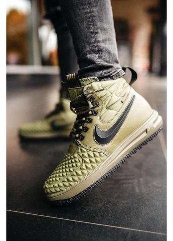 Зелені кросівки чоловічі nike duckboot 17 green найк дакбут зелені демісезон No Brand