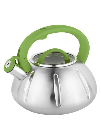 Чайник з нержавіючої сталі з пискавкою UN-5303 3 л, Кухонний чайник зі свистком OU-580 на плиту Unique (349822294)