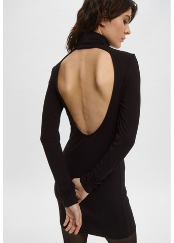 Чорна кежуал сукня з відкритою спиною H&M однотонна