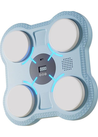 Інтерактивний тренажер-мішень для боксу з музикою та LED-підсвіткою блакитна (2104618926) No Brand (372639007)