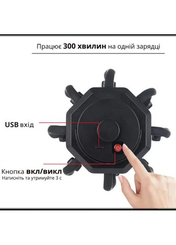 Релаксаційні електричні масажери для голови з вбудованим акумулятором 3 режими роботи Чорний No Brand (323486441)