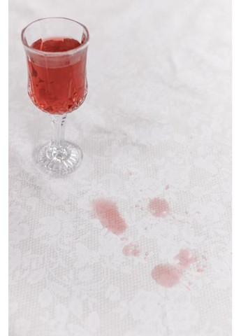 Скатертина водовідштовхувальна Мереживо на білому 136х220 см Білий (8064) Прованс (361785109)