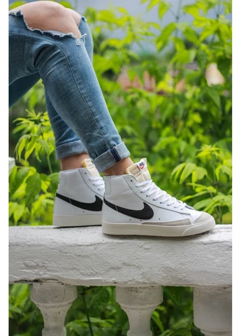 Комбіновані кросівки чоловічі nike blazer mid vintage 77 найк блейзер демісезон No Brand