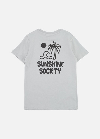 Сіра літня футболка з коротким рукавом для хлопчика колір сірий цб-00273657 HSG kids club