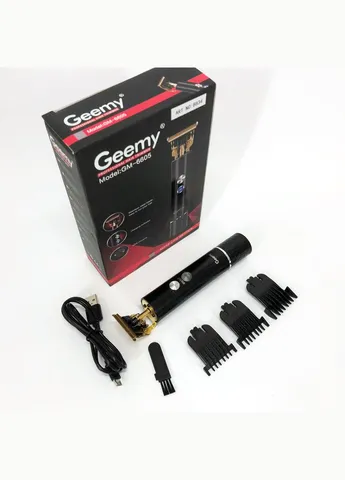 Професійна окантувальна машинка GEEMY GM-6605 для стрижки волосся, окантовки, бороди та вусів Gemei (381219329)