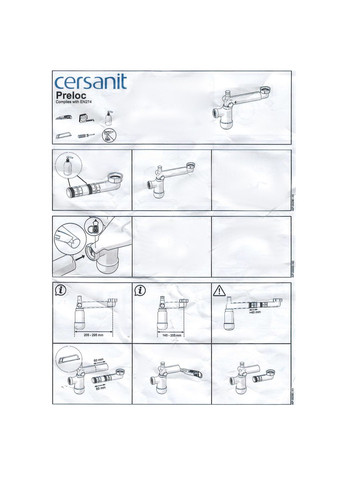 Сифон под мебельный умывальник Cersanit (335040937)