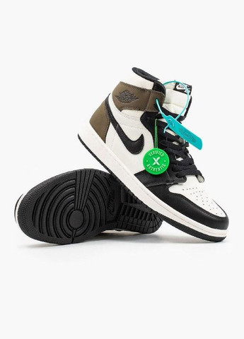 Цветные кроссовки air jordan 1 retro high dark mocha 38 Nike