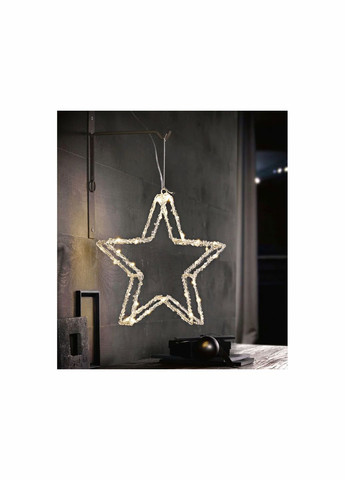 Светодиодная акриловая 3D фигурка Звезда, 31 х 30 х 5 см Livarno home (303811243)