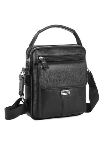 Сумка чоловіча через шкіряне плече K18207bl Чорний Keizer (302007877)
