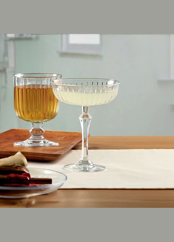 Набір келихів для шампанського з 4 шт Joy об'ємом 255 мл ПУ (440320) Красиві келихи на ніжці Pasabahce (304274179)