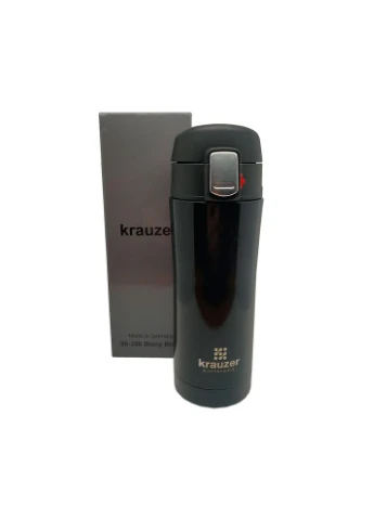 Термокружка чорний глянець нержавіюча сталь (86-500SHINY BLACK) Krauzer (326788027)