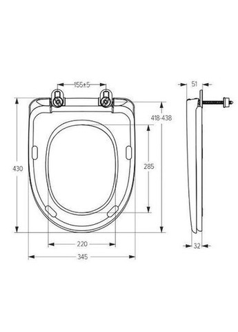 Сидения для унитаза СПД-5 с микролифтом No Brand (362493509)
