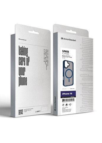 Чехол Uniq MagSafe для Apple iPhone 16 Dark Blue (ARM79497) ArmorStandart (343048918)