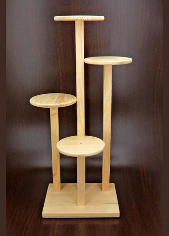 Подставка для цветов из дерева Аленкер ваниль (ЦСТ-009902) No Brand (328227537)