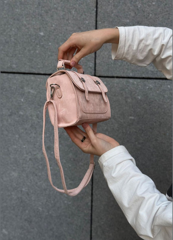 Жіноча рожева сумка 9648 крос-боді No Brand (303323018)