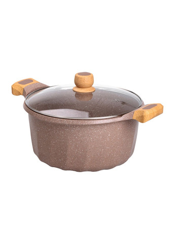 Кастрюля алюминиевая MGC 11 л с антипригарным покрытием, кофейный MGC HP-4-435CO No Brand (358885698)