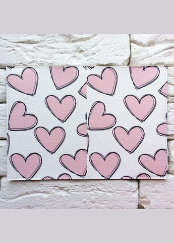 Обкладинка на паспорт Серця No Brand (301035717)