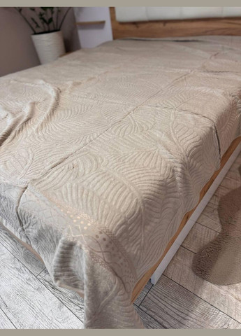 Евро простыня махровая 200х230 Беж (П4К-al-mah-ev-2025-001-01) No Brand (323160948)