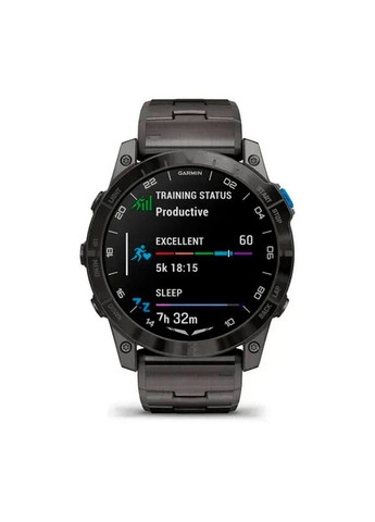 Смарт-часы D2 Mach 1 PRO, 51mm, Saph, Carbon Gray DLC w/Ti band, EMEA Garmin (357435801)