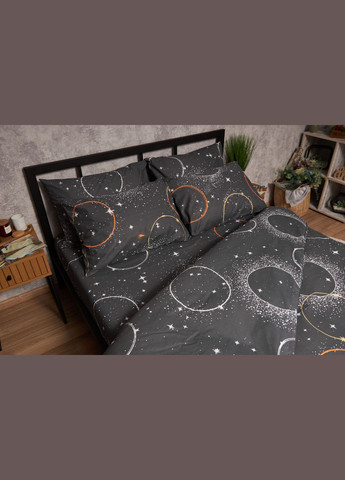 Комплект постельного белья Бязь Gold Люкс «» семейный 143х210х2 наволочки 4х70х70 (MS-820005664) Moon&Star Cosmic Glow (302973890)