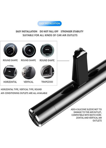 Ароматизатор в автомобіль + 5 змінних картриджів Чорний (MI050825) Lanxuan (349843935)