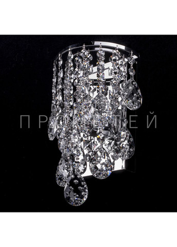 Кришталеве бра на 2 лампочки (хром) E1386/2W/ No Brand (354229677)