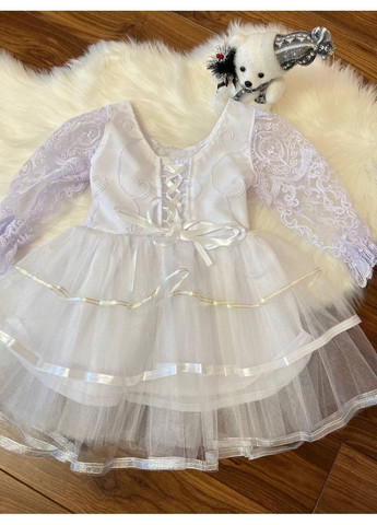 Белое белое праздничное платье No Brand (369964985)