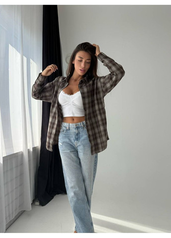 Темно-коричневая рубашка Osoblyva