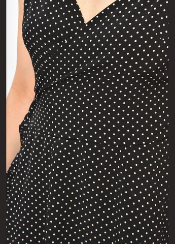 Сарафан жіночий з принтом на запах чорного кольору Let's Shop (336336176)