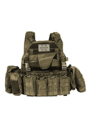 Набір шевронів 2 шт. з липучкою It is what it is беж, вишитий патч нашивка шеврон тактичний IDEIA (306459274)