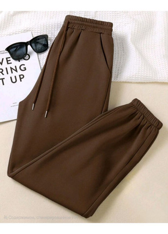 Жіночі спортивні штани з тринитки на флісі No Brand (363969479)