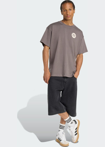 Коричнева футболка street band adidas