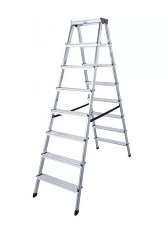Алюмінієва драбина-стрем'янка Dopplo (2x8 сходинок) 2-секційна двостороння (24153) Krause (302675285)