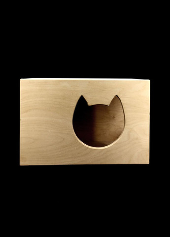 Домик для кошки из дерева Чинара бланже (ДДК-002301) No Brand (328453041)