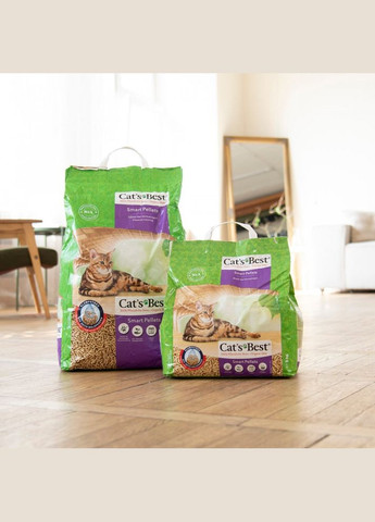 Наполнитель Cat’s Best Smart Pellets для кошачьего туалета, древесный, 5л/2,5кг Rettenmaier (345743545)