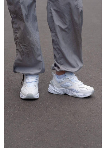 КРОСІВКИ ЖІНОЧІ NIKE M2K TEKNO WHITE BIG SWOOSH НАЙК М2К ТЕКНО No Brand білі демісезони (367172654)