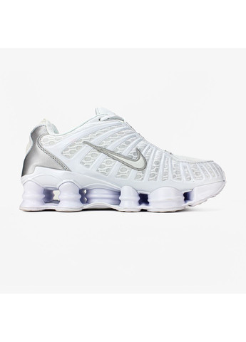 Білі Осінні кросівки чоловічі і жіночі nike shox tl white | найк шокс тл білі No Brand