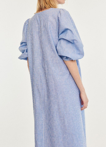 Синя кежуал сукня H&M в смужку