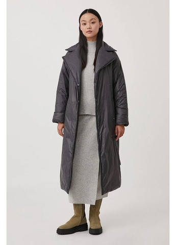 Серая демисезонная пальто fab11068-202 Finn Flare