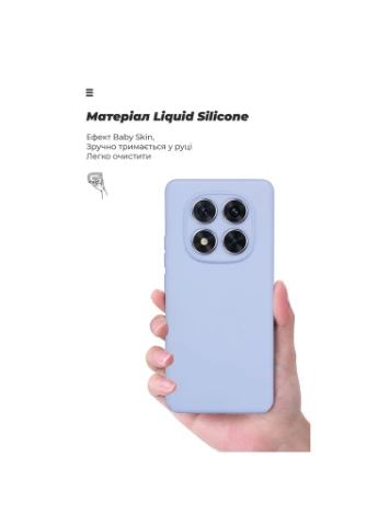Чохол до мобільного телефона ICON Xiaomi Redmi Note 14 Pro 5G / Poco X7 Camera cover Lavender (ARM79830) ArmorStandart (382060171)
