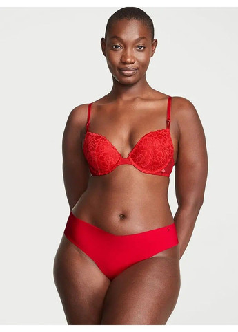Набор Трусиков Lace Cheeky Panty Red + Сетевые Трусики Thong Panty Red + Бесшовные трусики No-Show Thong Red Victoria's Secret (317788942)